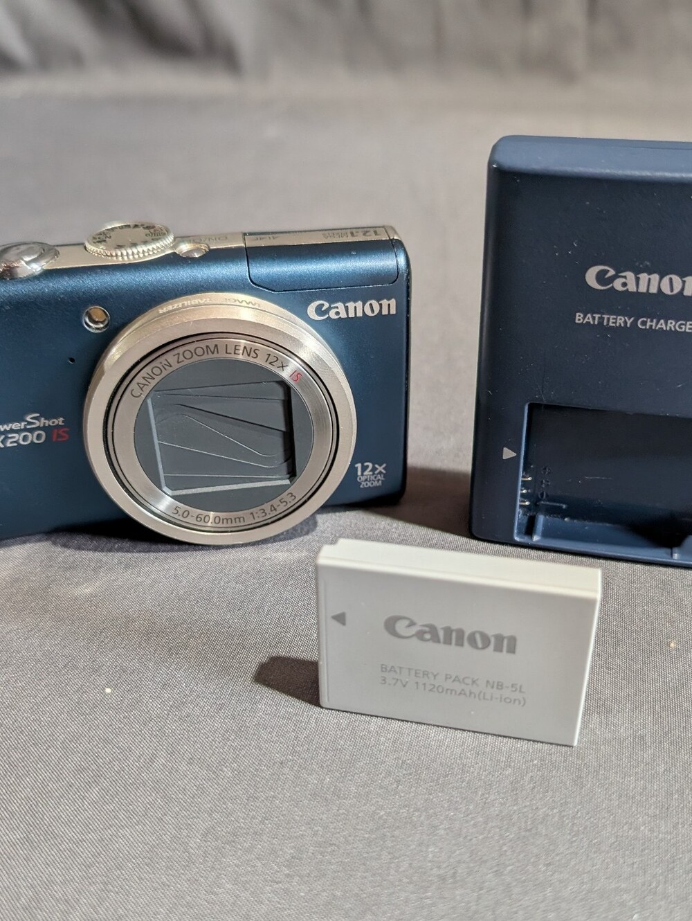 Canon Powershot SX200is Camera Charger Battery 12.1 MP Tested And Works